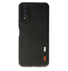 Vivo Y11S Kılıf Loop Deri Silikon - Siyah