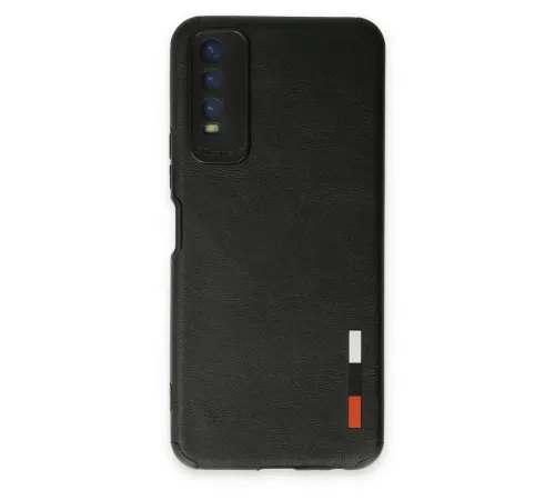 Vivo Y11S Kılıf Loop Deri Silikon - Siyah