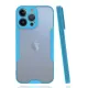 Apple iPhone 14 Pro Max Kılıf Platin Silikon - Mavi
