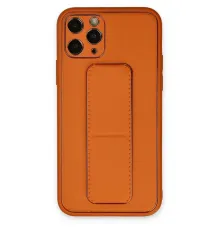 Apple iPhone 11 Pro Kılıf Coco Deri Standlı Kapak - Turuncu