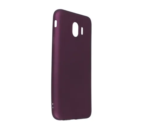 Samsung Galaxy J4 Kılıf First Silikon - Mürdüm
