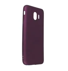Samsung Galaxy J4 Kılıf First Silikon - Mürdüm