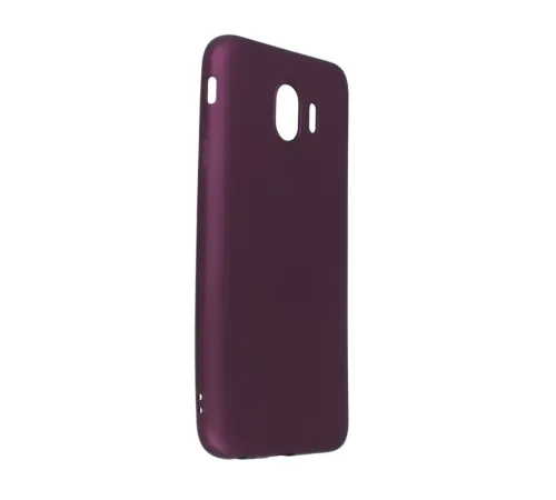 Samsung Galaxy J4 Kılıf First Silikon - Mürdüm