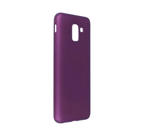 Samsung Galaxy J6 Kılıf First Silikon - Mürdüm
