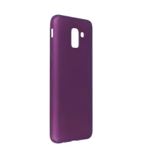 Samsung Galaxy J6 Kılıf First Silikon - Mürdüm