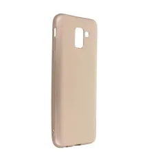 Samsung Galaxy J6 Kılıf First Silikon - Gold
