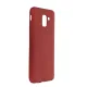 Samsung Galaxy J6 Kılıf First Silikon - Bordo