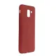Samsung Galaxy J6 Kılıf First Silikon - Bordo