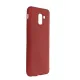 Samsung Galaxy J6 Kılıf First Silikon - Bordo