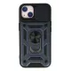 Apple iPhone 14 Kılıf Pars Lens Yüzüklü Silikon - Lacivert