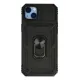 Apple iPhone 14 Plus Kılıf Pars Lens Yüzüklü Silikon - Siyah