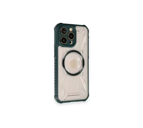 Apple iPhone 12 Pro Kılıf Prag Magneticsafe Kapak - Koyu Yeşil