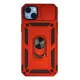 Apple iPhone 14 Plus Kılıf Pars Lens Yüzüklü Silikon - Kırmızı