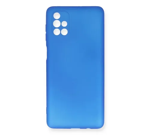 Samsung Galaxy M51 Kılıf First Silikon - Mavi