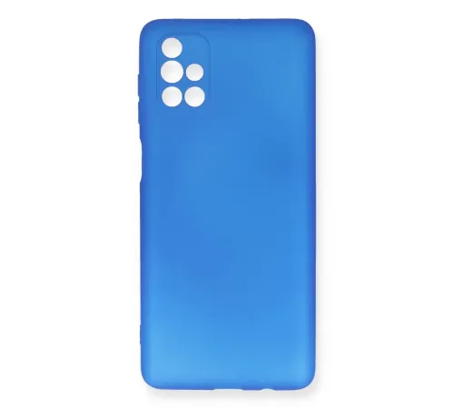 Samsung Galaxy M51 Kılıf First Silikon - Mavi