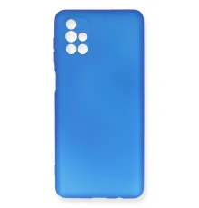 Samsung Galaxy M51 Kılıf First Silikon - Mavi