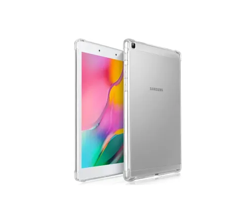 Samsung Galaxy T290 Tab A 8 Kılıf Anti Shock Tablet Silikon - Şeffaf