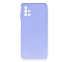 Samsung Galaxy M51 Kılıf First Silikon - Lila