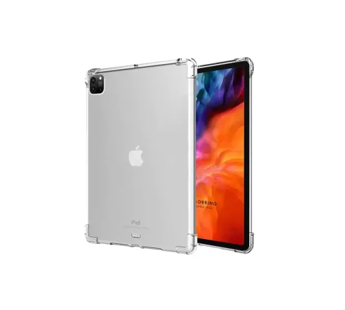Apple iPad Pro 11 (2018) Kılıf Anti Shock Tablet Silikon - Şeffaf