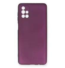 Samsung Galaxy M51 Kılıf First Silikon - Mürdüm