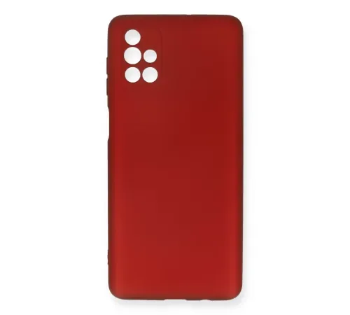 Samsung Galaxy M51 Kılıf First Silikon - Bordo