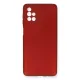 Samsung Galaxy M51 Kılıf First Silikon - Bordo