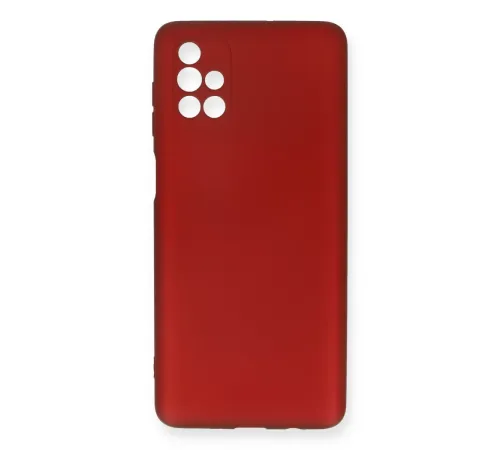 Samsung Galaxy M51 Kılıf First Silikon - Bordo