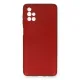 Samsung Galaxy M51 Kılıf First Silikon - Bordo