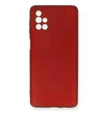 Samsung Galaxy M51 Kılıf First Silikon - Bordo