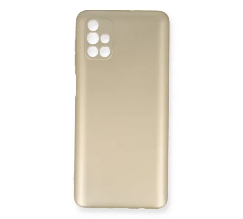 Samsung Galaxy M51 Kılıf First Silikon - Gold