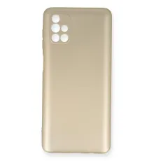 Samsung Galaxy M51 Kılıf First Silikon - Gold