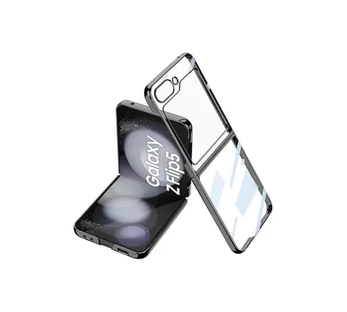 Samsung Galaxy Z Flip 5 Kılıf Fold Element Kapak - Siyah