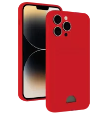 Apple iPhone 13 Pro Max Kılıf Kelvin Kartvizitli Silikon - Kırmızı
