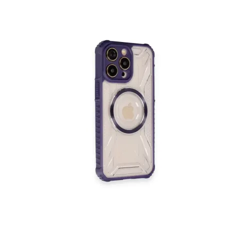 Apple iPhone 12 Pro Kılıf Prag Magneticsafe Kapak - Derin Mor
