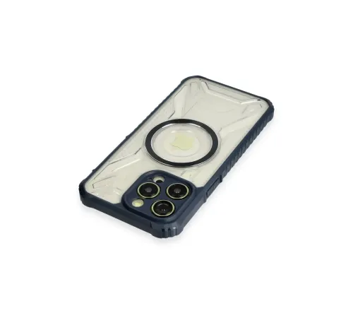 Apple iPhone 12 Pro Max Kılıf Prag Magneticsafe Kapak - Lacivert