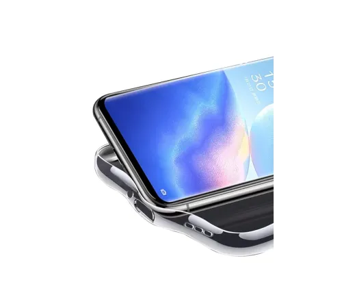 Reno 5 Pro Kılıf Lüx Şeffaf Silikon