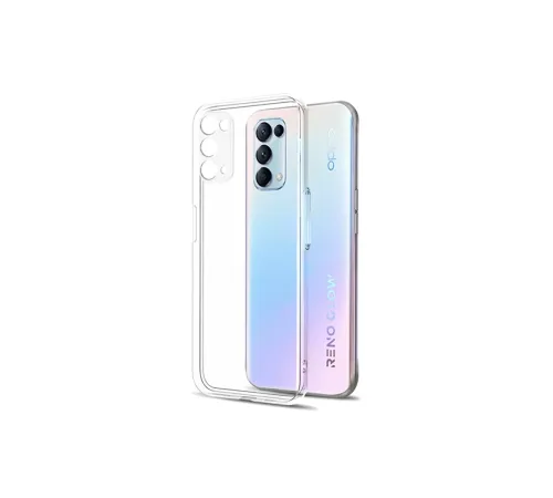 Reno 5 Pro Kılıf Lüx Şeffaf Silikon