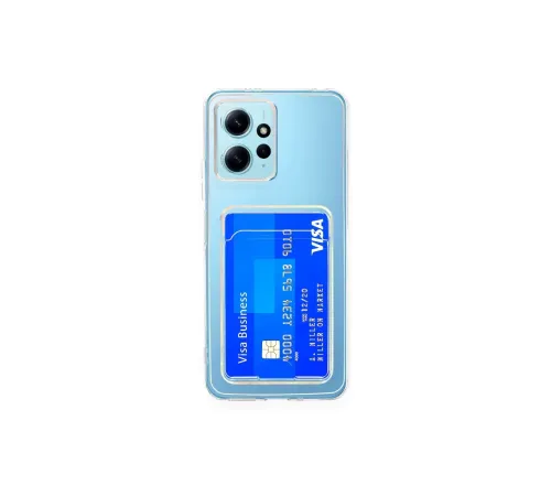 Xiaomi Redmi Note 12 4G Kılıf Kart Şeffaf Silikon - Şeffaf