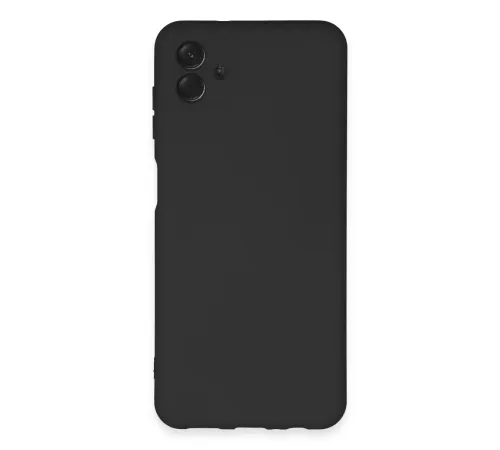 Samsung Galaxy A04E Kılıf Nano içi Kadife Silikon - Siyah