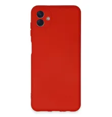 Samsung Galaxy A04E Kılıf Nano içi Kadife Silikon - Kırmızı