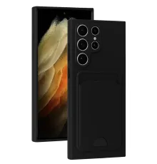 Samsung Galaxy S24 Ultra Kılıf Kelvin Kartvizitli Silikon - Siyah