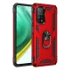 Xiaomi Mi 10T Pro Kılıf Sofya Yüzüklü Silikon Kapak - Kırmızı