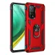 Xiaomi Mi 10T Pro Kılıf Sofya Yüzüklü Silikon Kapak - Kırmızı
