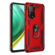 Xiaomi Mi 10T Pro Kılıf Sofya Yüzüklü Silikon Kapak - Kırmızı
