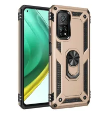 Xiaomi Mi 10T Pro Kılıf Sofya Yüzüklü Silikon Kapak - Gold
