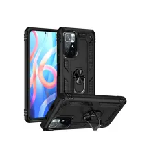 Xiaomi Redmi Note 11T Kılıf Sofya Yüzüklü Silikon Kapak - Siyah