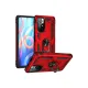 Xiaomi Redmi Note 11T Kılıf Sofya Yüzüklü Silikon Kapak - Kırmızı