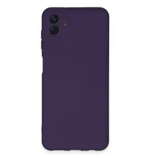Samsung Galaxy A04E Kılıf Nano içi Kadife Silikon - Mor