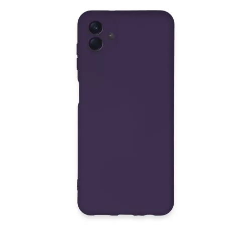 Samsung Galaxy A04E Kılıf Nano içi Kadife Silikon - Mor