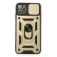 Apple iPhone 11 Pro Kılıf Pars Lens Yüzüklü Silikon - Gold